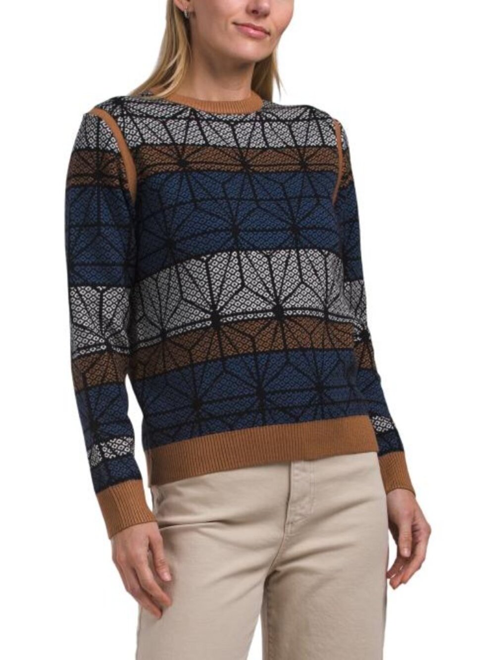 NANCY YANG Fair Isle Sweater